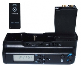 Батарейный блок Polaroid BG-E8 для Canon 550D, 600D с LCD панелью